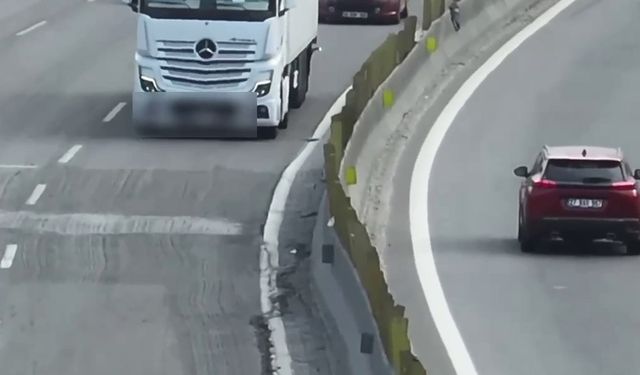 Sol şeridi ihlal eden tır ve kamyon sürücülerine para cezası