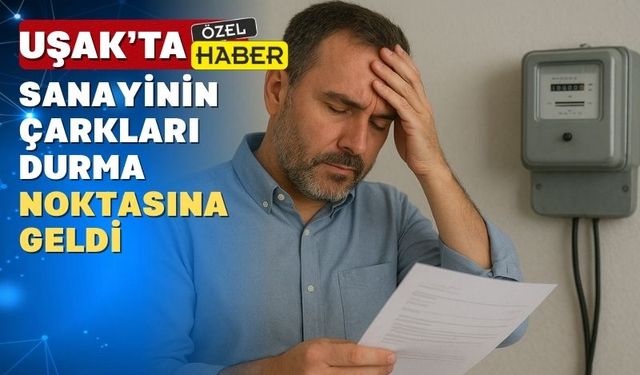 Uşak sanayicisi faturalarını ödeyemez hale geldi