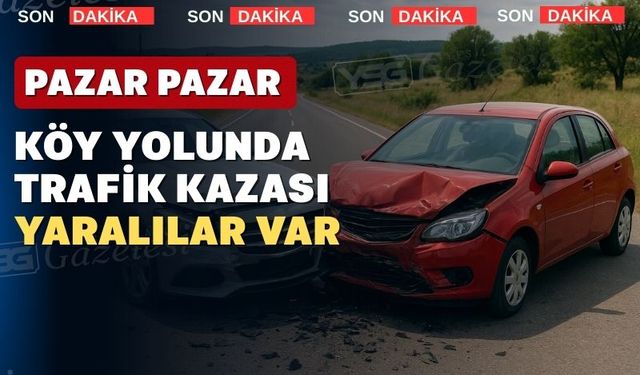 Uşak’ta iki araç çapıştı; 3 yaralı