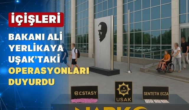 Uşak ve diğer illerde 1 ton 183 kilo yasaklı madde yakalandı