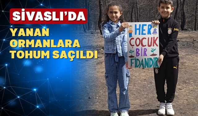 Sivaslı'da yanan ormanlar yeniden yeşerecek