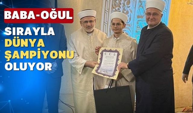 Uşaklı Çuhadar Ailesi Dünya Şampiyonu olmaya alıştı