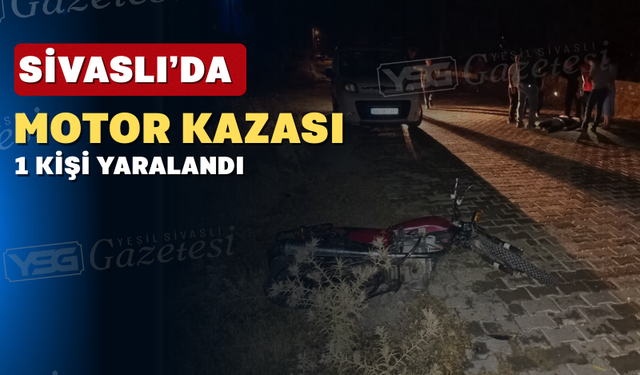 Sivaslı’da Motosiklet Kazası: 1 Yaralı