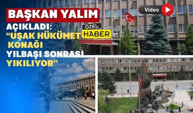 Uşak Hükümet Konağı Yeni Yılda Fotoğraflarda Kalacak