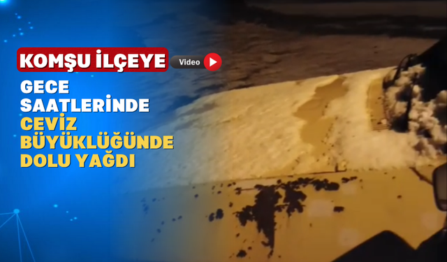 Selendi Dolu Yağışı Sonrası Beyaza Büründü