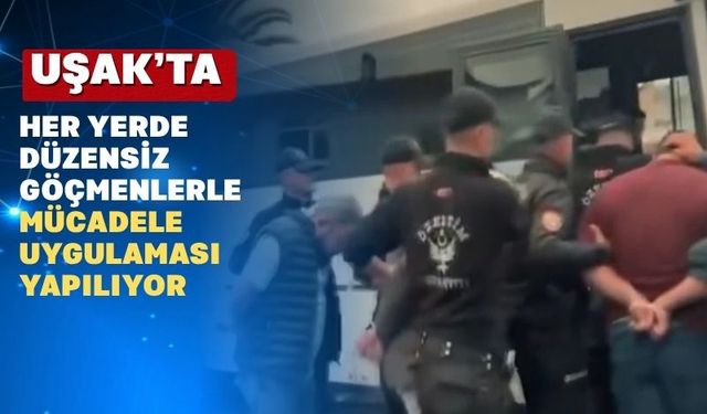 Uşak Polisi 2 Düzensiz Göçmeni Yakaladı