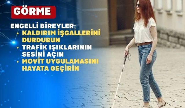 Uşak’ta Görme Engelli Bireyler Seslerine kulak Verilmesini İstiyor