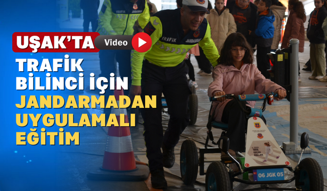 Uşak'ta trafik bilincini artırmaya yönelik bir etkinlik düzenlendi