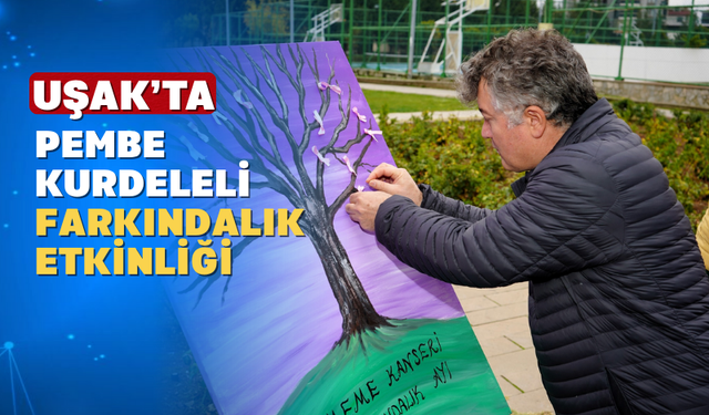 Uşak Atapark'ta Meme Kanserine Dikkat Çekildi
