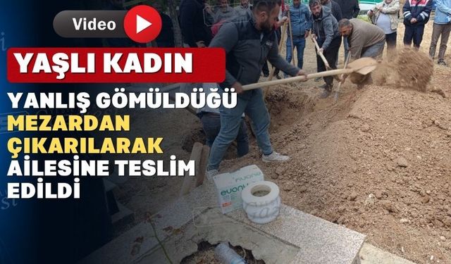 Uşak’ta mezar açıldı ölü sahibine teslim ediliyor