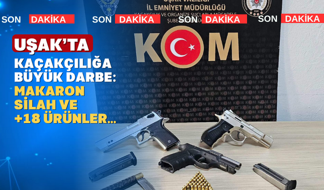 Uşak Polisinden Kaçakçılara İki Ayrı Operasyon