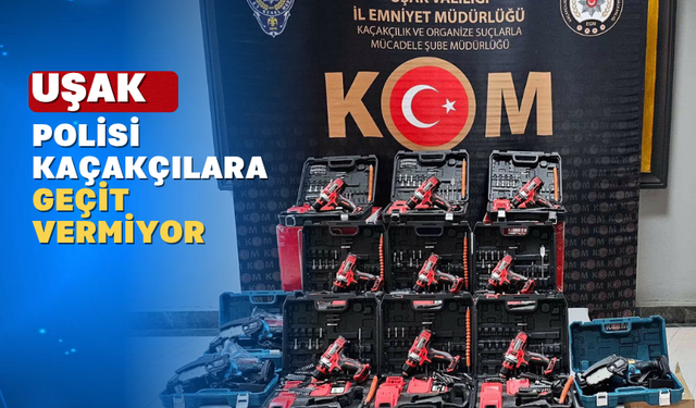 Uşak'ta Kaçak Ürün Operasyonu: 2 Şüpheli