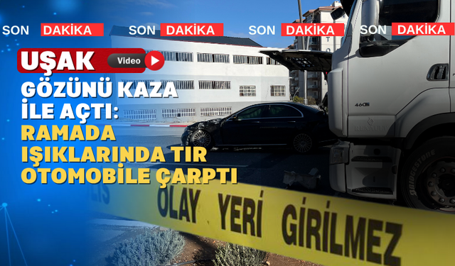 Uşak'ta Sabah Trafiği Kazayla Karıştı