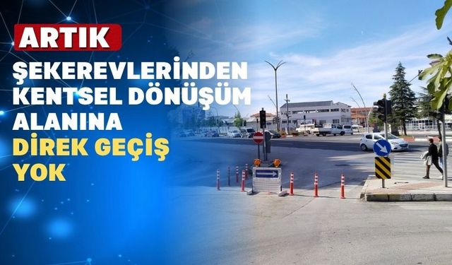 Uşak Merkezde Trafik Akışı Değişti