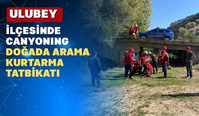 Uşak’ın Ulubey İlçesinde Nefes Kesen Tatbikat