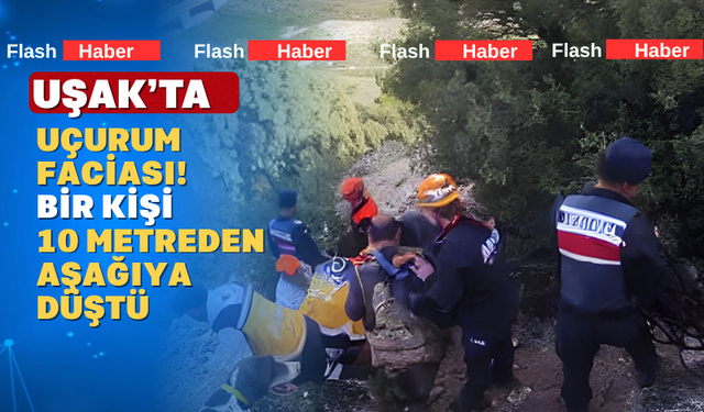 Ulubey'de Bir Kişi Uçurumdan Düştü