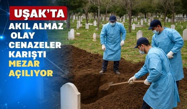 Uşak’ta cenazeler karıştı mezarı bugün açılıyor