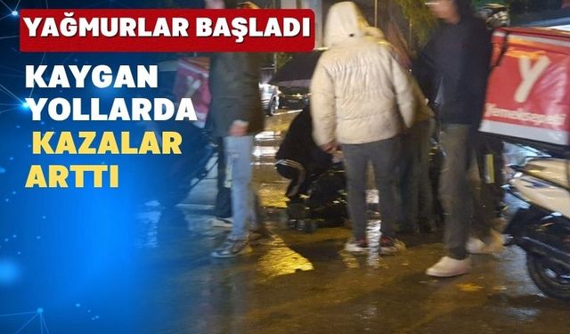 Uşak’ta  sipariş yetiştirmeye çalışan kurye ölümden döndü
