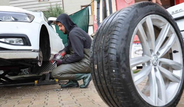 Kış lastiği için son gün yoğunluğu