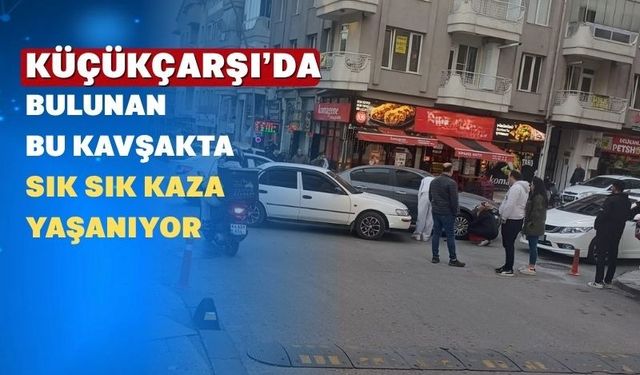 Uşak Merkezinde Bu Kavşakta Kaza Bitmiyor