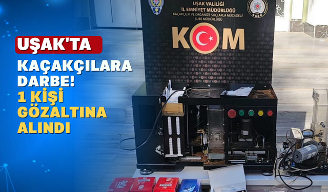 Uşak'ta Kaçak Tütün Operasyonu: 1 Kişi Gözaltına Alındı