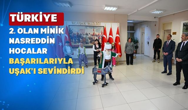 Küçük Nasreddin Hoca Uşak Valisi Aktaş’ın Konuğu Oldu