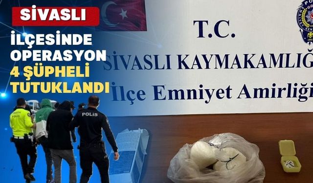 Uşak’ın Sivaslı ilçesinde metamfetamin operasyonu