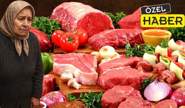 Uşak’ta Vatandaş Eti Vitrinlerde Görebiliyor