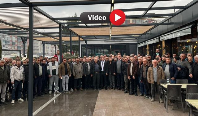 Uşak Servisçiler Esnaf Odası Başkan Adayı Doğan Börekçi Gövde Gösterisi Yaptı