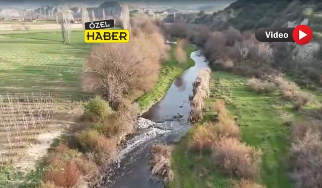 Gediz Nehrinde yaşanan Kirlilik Uşak Köylülerini İsyan ettirdi