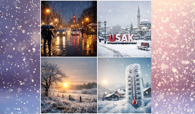 Uşak Soğuk Yağmurlu Karlı Bir Hafta Yaşayacak