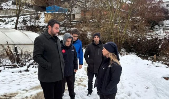 Müdür Bebek Uşak’ta heyelan bölgelerini inceledi