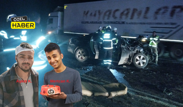 Hatay’da feci bir kaza atlatan Uşaklı gençlerden haber geldi