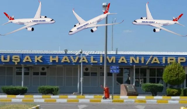 Yolcu uçuşu olmayan Uşak Havaalanı uçuş rekoru kırdı