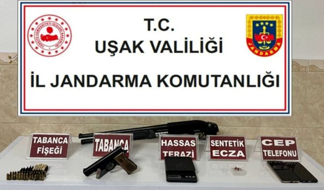 Uşak Jandarması cephanelik evi ortaya çıkardı