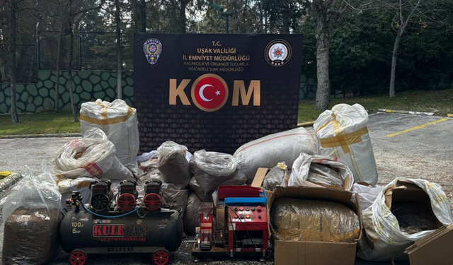 Uşak’ta Kaçak Tütün Mamulleri Ele Geçirildi