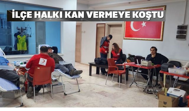Uşak’ın o ilçesinde vatandaş kan vermeye koştu