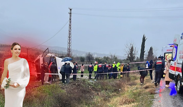 Memurları taşıyan servis devrildi; 24 kişi yaralandı 1 kişi hayatını kaybetti