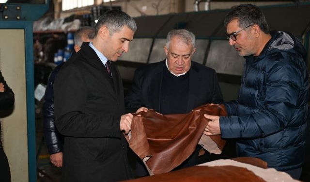 Uşak’ta deri ve tekstil sektörü yakından incelendi