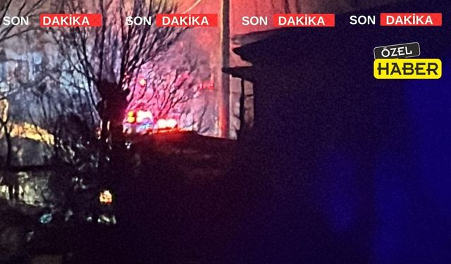 Uşak yeni yıla Bismillah demeden yangın çıktı