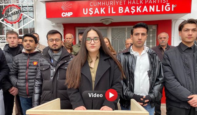 CHP Uşak Gençlik Kolları’ndan Dikkat Çeken Açıklama: “Gençlik Susmayacak”