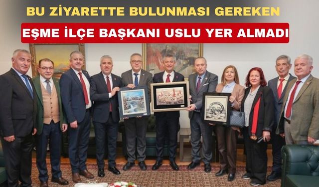 CHP Uşak İl Örgütü bir eksiği ile Genel Başkana gitti