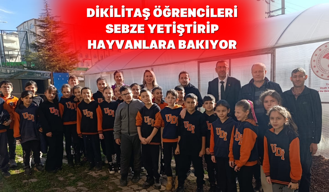 Uşak’ta ilkokul öğrencileri tarım ve hayvancılıkla iç içe