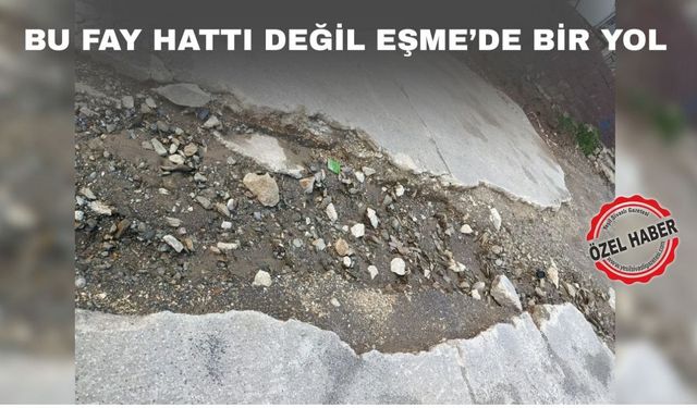 Dikkat; Uşak’ın Eşme ilçesinde yollarda çukur var!
