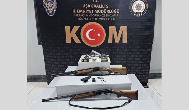 Uşak’ta ruhsatsız silah operasyonu