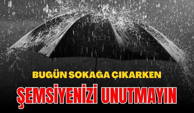 Uşak için alarm verildi bugün sağanak yağış var