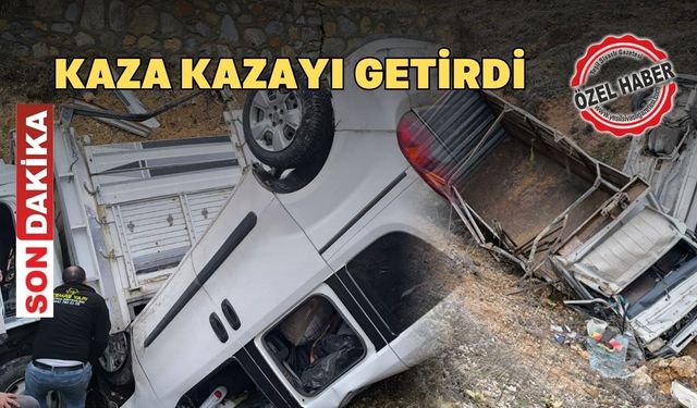 Uşak’ta kaza kazayı getirdi: çok sayıda kişi yaralandı