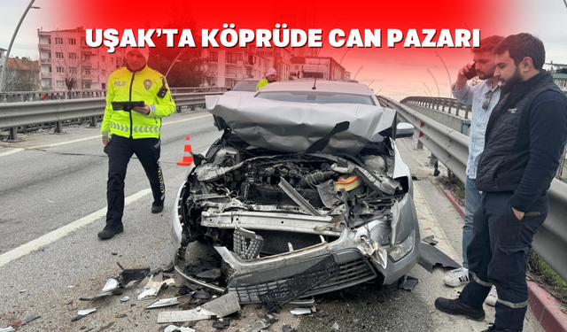 Uşak'ta zincirleme kaza: 4 kişi hastanelik oldu