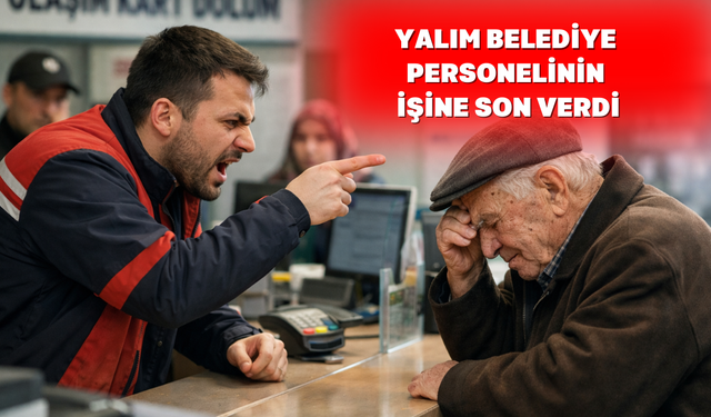 Uşak'ta vatandaşla tartışan personel işinden oldu