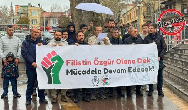 Uşak Filistin’e Destek Platformu’ndan ABD ve İsrail’e tepki